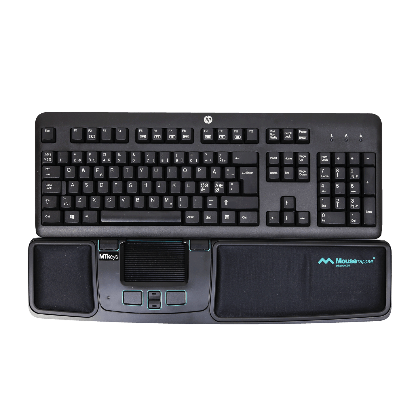 Wrist rest and mouse pad with metal backing