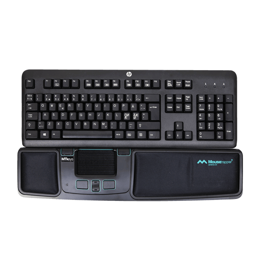 Wrist rest and mouse pad with metal backing